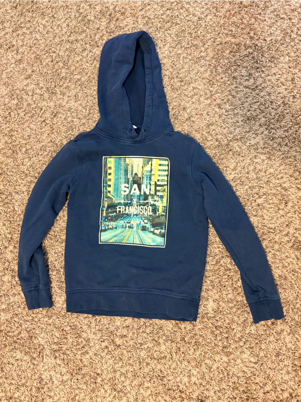 San Francisco Graphic Navy Kids Hoodie